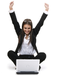 happy business coaching client